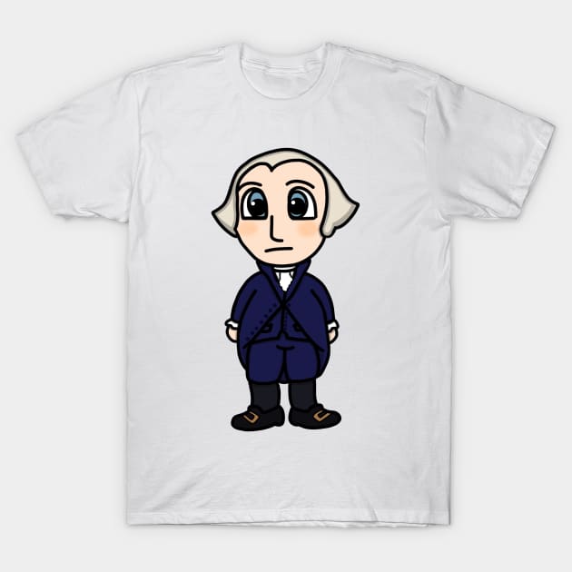 Chibi President George Washington (Large Print) T-Shirt by Aeriskate